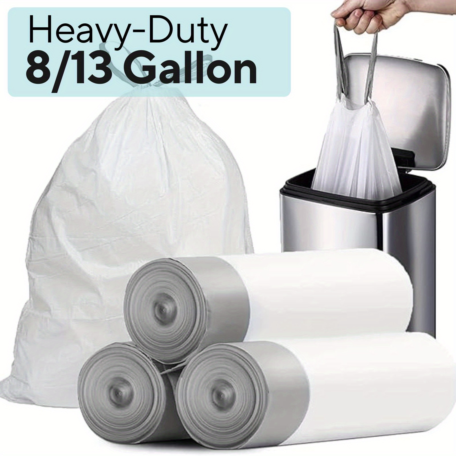 Commercial Kitchen Designer - 100-Pack Heavy Duty 13 Gal Drawstring