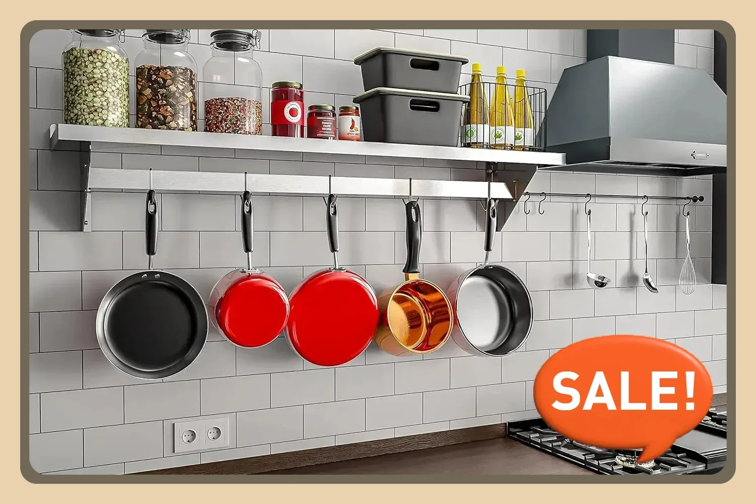 Commercial Kitchen Utensil Storage - Commercial Wall Mounted, Utensils, Kitchen Cooking
