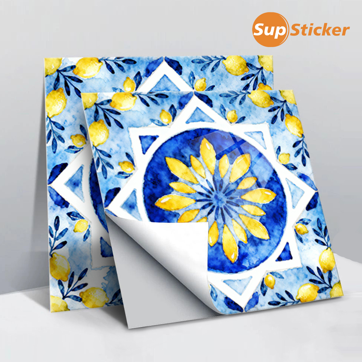 Floral Lemon Peel & Stick Wall - Commercial Kitchen Wall Panels บทวิจารณ์และราคา