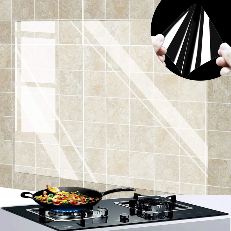1Pc Kitchen Oil Proof Wall Sti - Commercial Kitchen Wall Panels บทวิจารณ์และราคา
