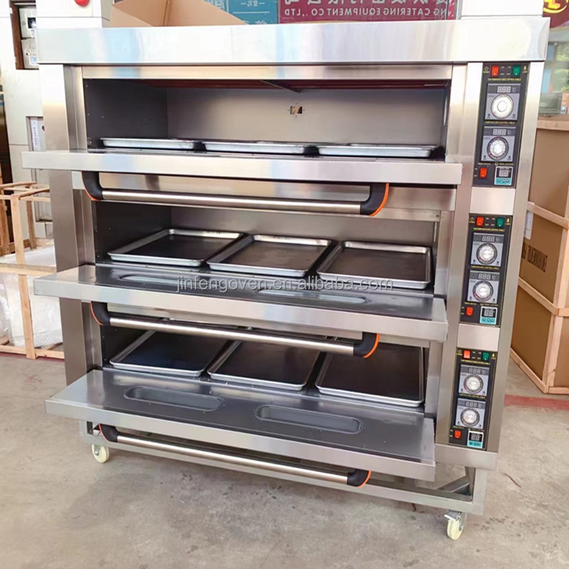 Industrial 3 Deck 9 Tray Comme - Commercial Kitchen Oven บทวิจารณ์และราคา