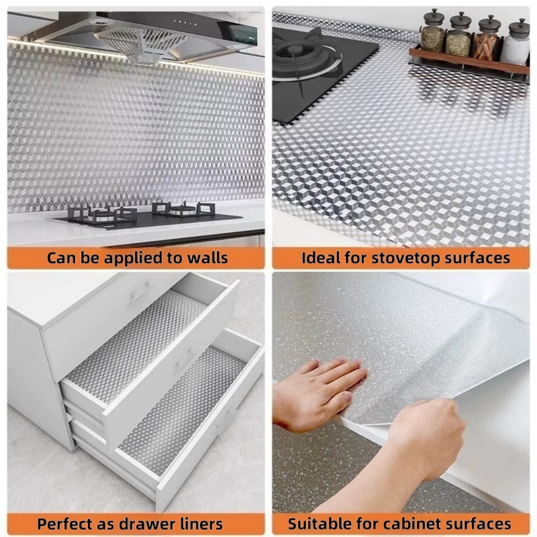 Aluminum Foil Kitchen Stove St - Commercial Kitchen Wall Panels บทวิจารณ์และราคา