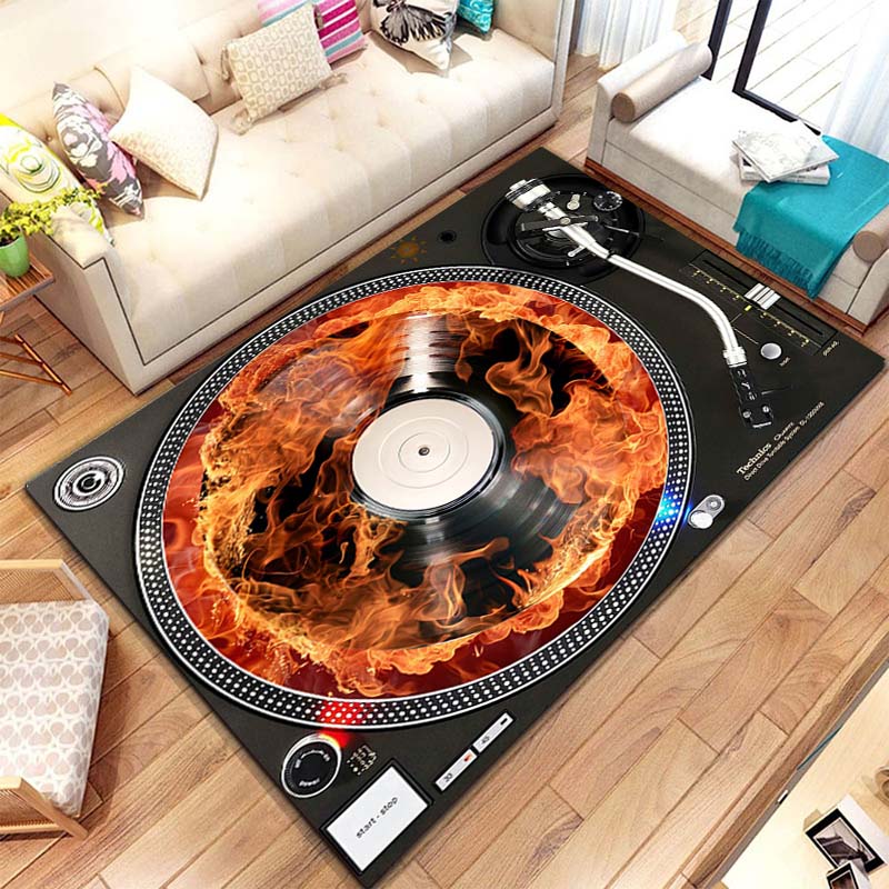 Music Vinyl Disc Player Patter - Commercial Kitchen Vinyl Flooring บทวิจารณ์และราคา