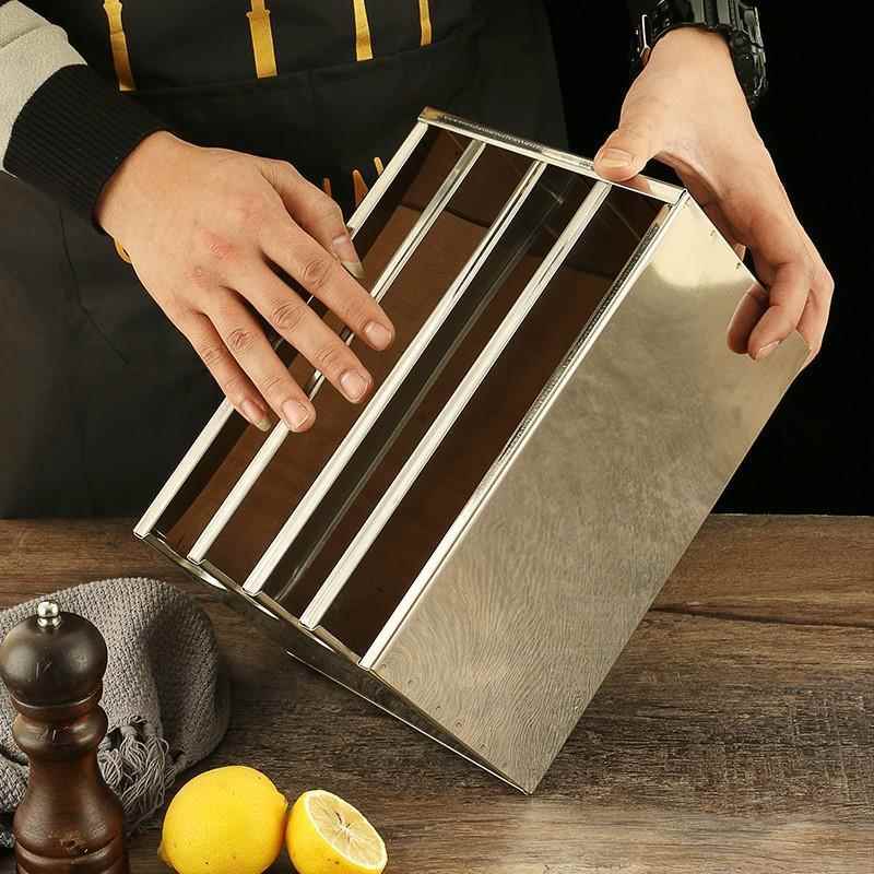 Stainless Steel Knife Holder w - Commercial Kitchen Utensil Storage บทวิจารณ์และราคา