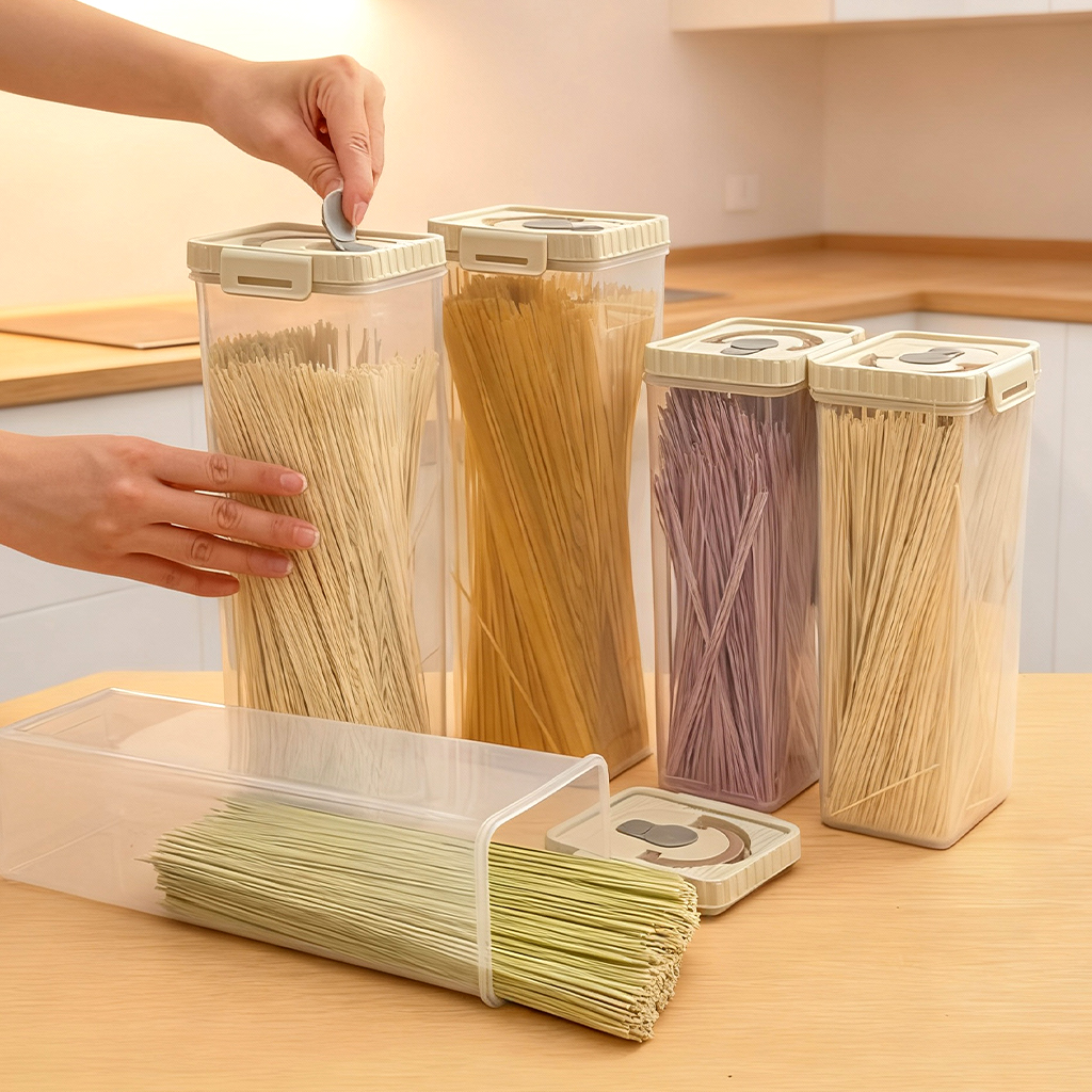 Noodles Sealed Storage Box Wit - Commercial Kitchen Utensil Organizer บทวิจารณ์และราคา