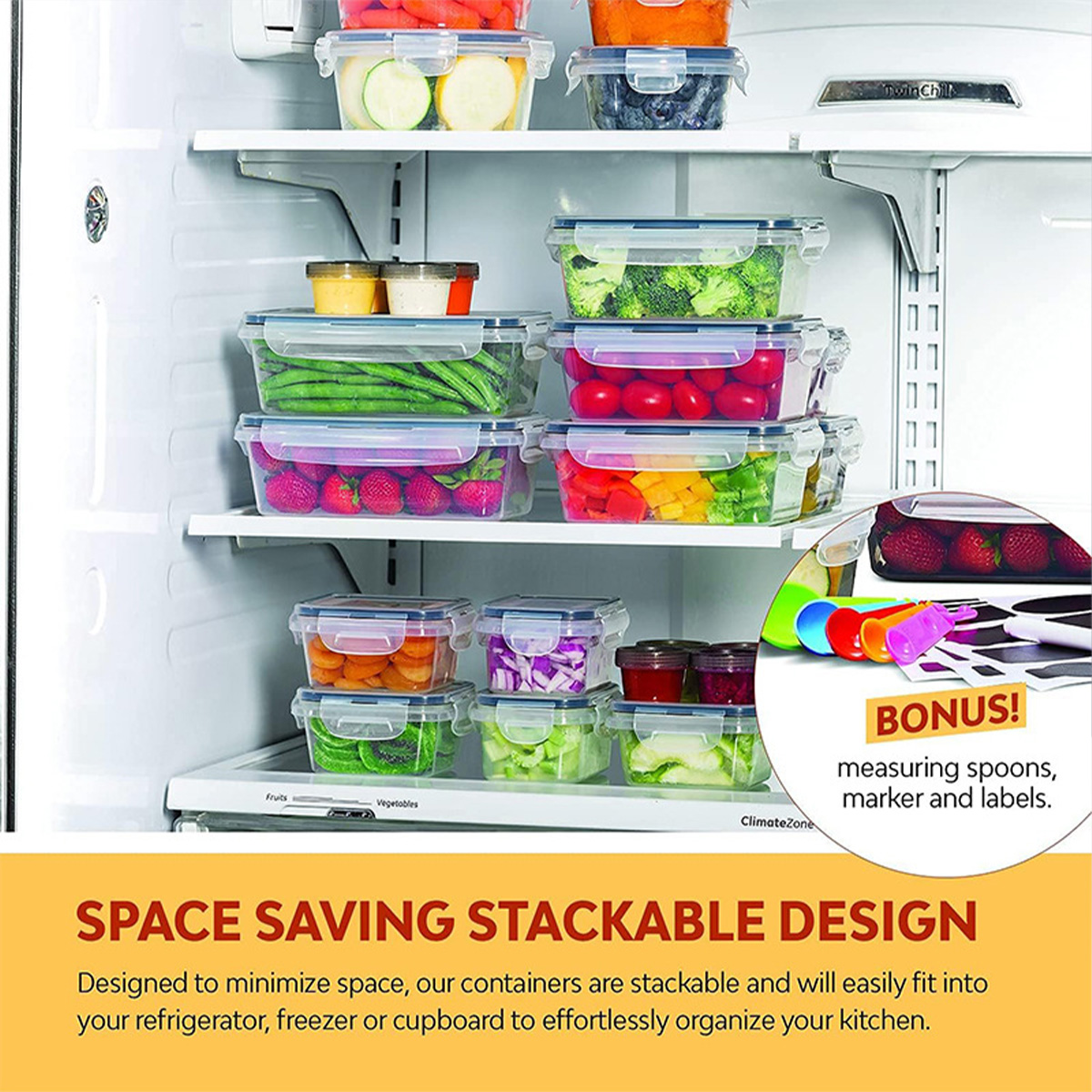 24Pcs/set Food Storage Box Set - Commercial Kitchen Utensil Organizer บทวิจารณ์และราคา