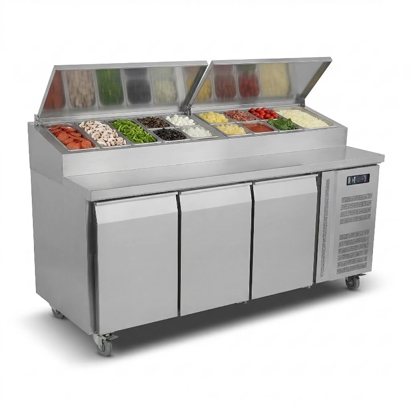 OEM Counter Fridge Sandwich Pr - Commercial Kitchen Refrigerator บทวิจารณ์และราคา