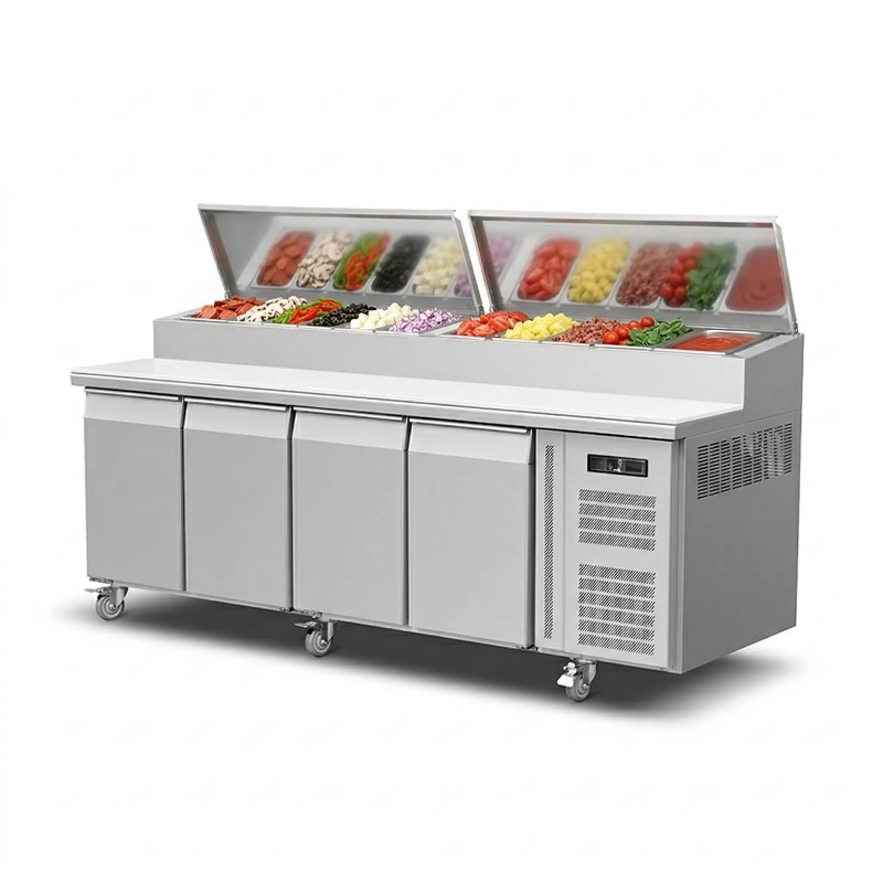 OEM Counter Fridge Sandwich Pr - Commercial Kitchen Refrigerator บทวิจารณ์และราคา