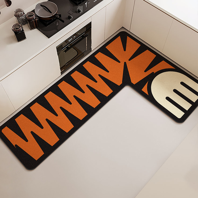 L-shaped Kitchen Floor Mat Wat - Commercial Kitchen Vinyl Flooring บทวิจารณ์และราคา