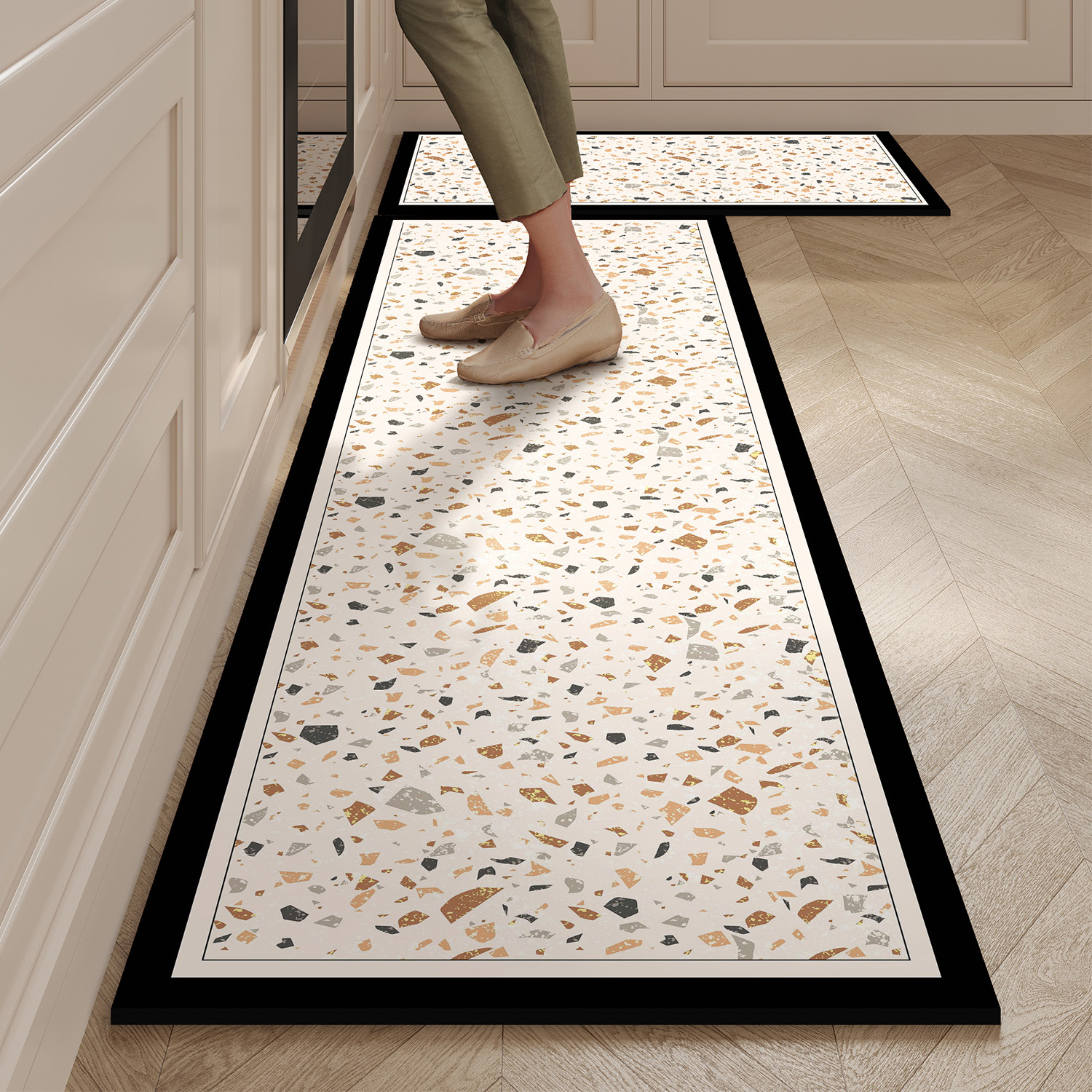 Kitchen Mat Waterproof Pvc Lea - Commercial Kitchen Vinyl Flooring บทวิจารณ์และราคา
