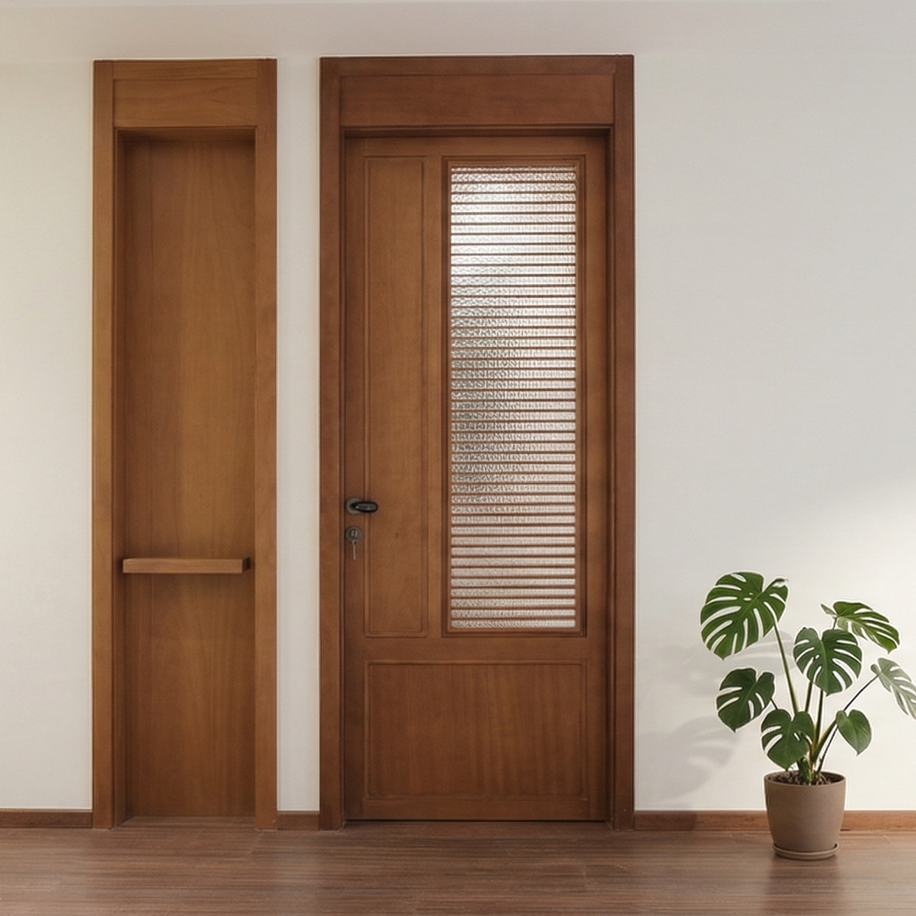 Luxury solid wood glass slidin - Commercial Kitchen Interior Design บทวิจารณ์และราคา