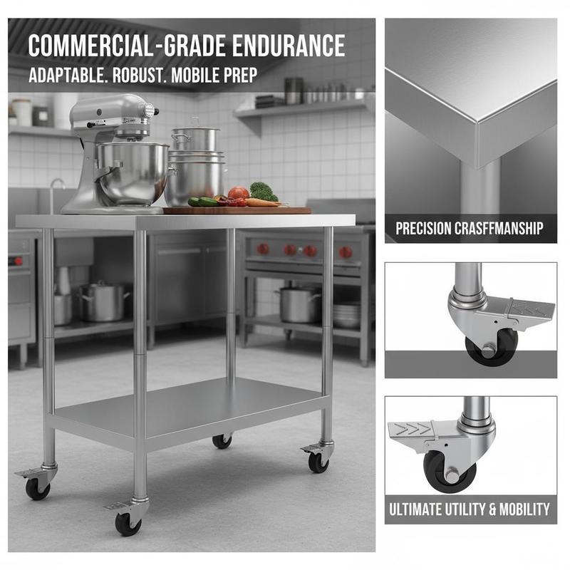 Metal Prep Station 24 x 24 x 3 - Commercial Kitchen Designer บทวิจารณ์และราคา