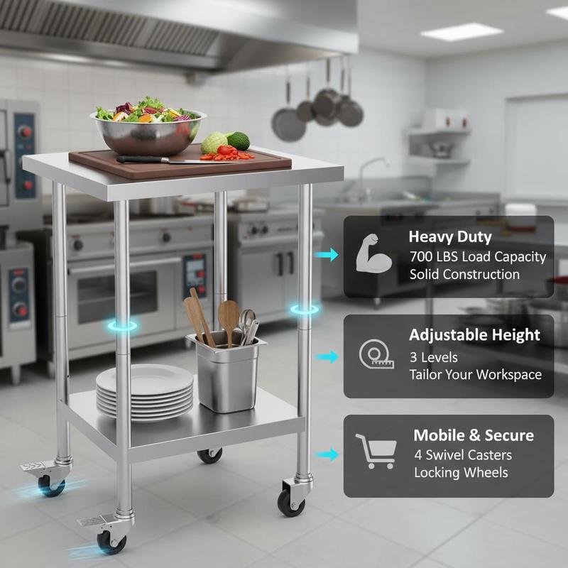 Metal Prep Station 24 x 24 x 3 - Commercial Kitchen Designer บทวิจารณ์และราคา