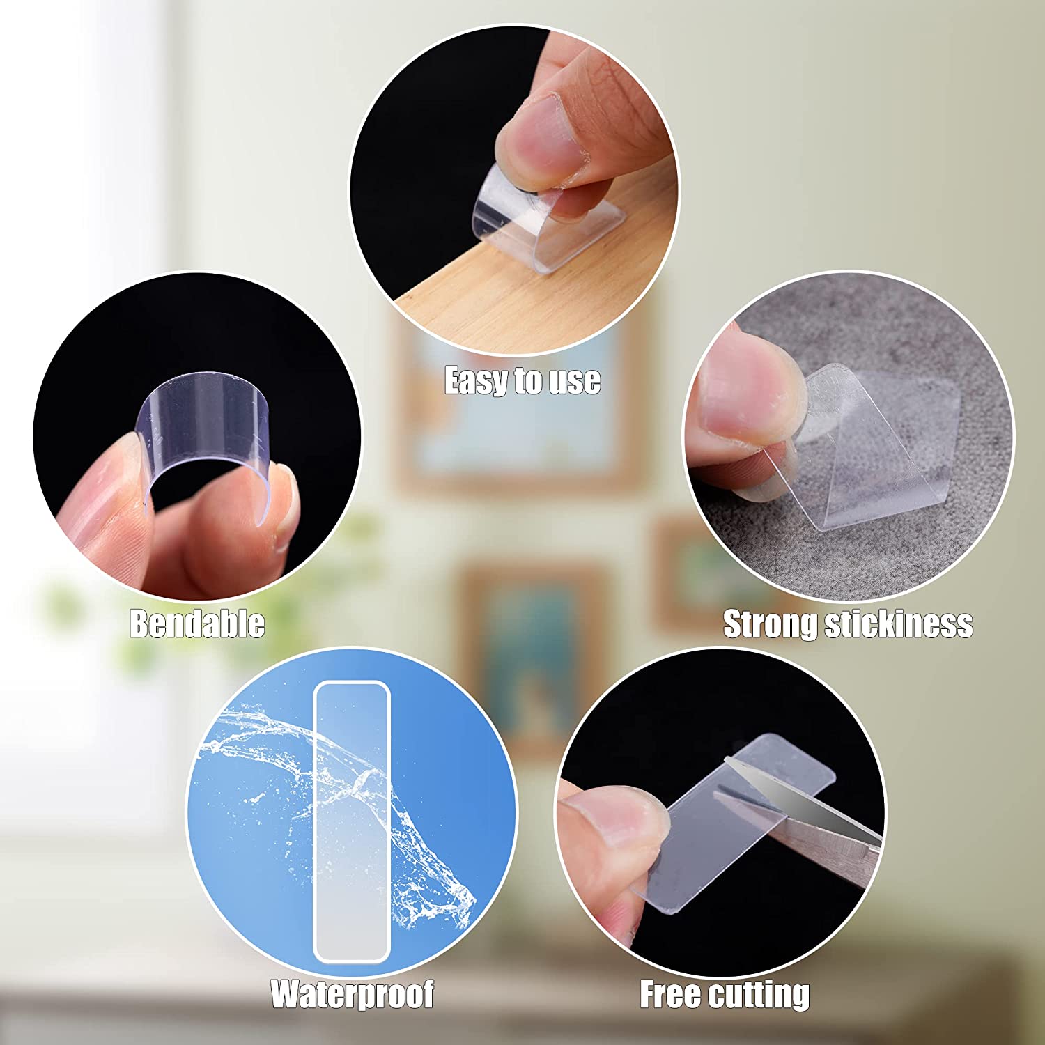 Transparent Double Sided Tape  - Commercial Kitchen Wall Panels บทวิจารณ์และราคา