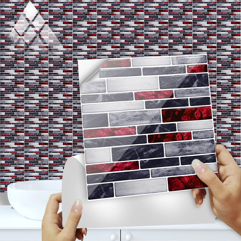 10pcs/set Flat Marble Mosaic T - Commercial Kitchen Wall Panels บทวิจารณ์และราคา