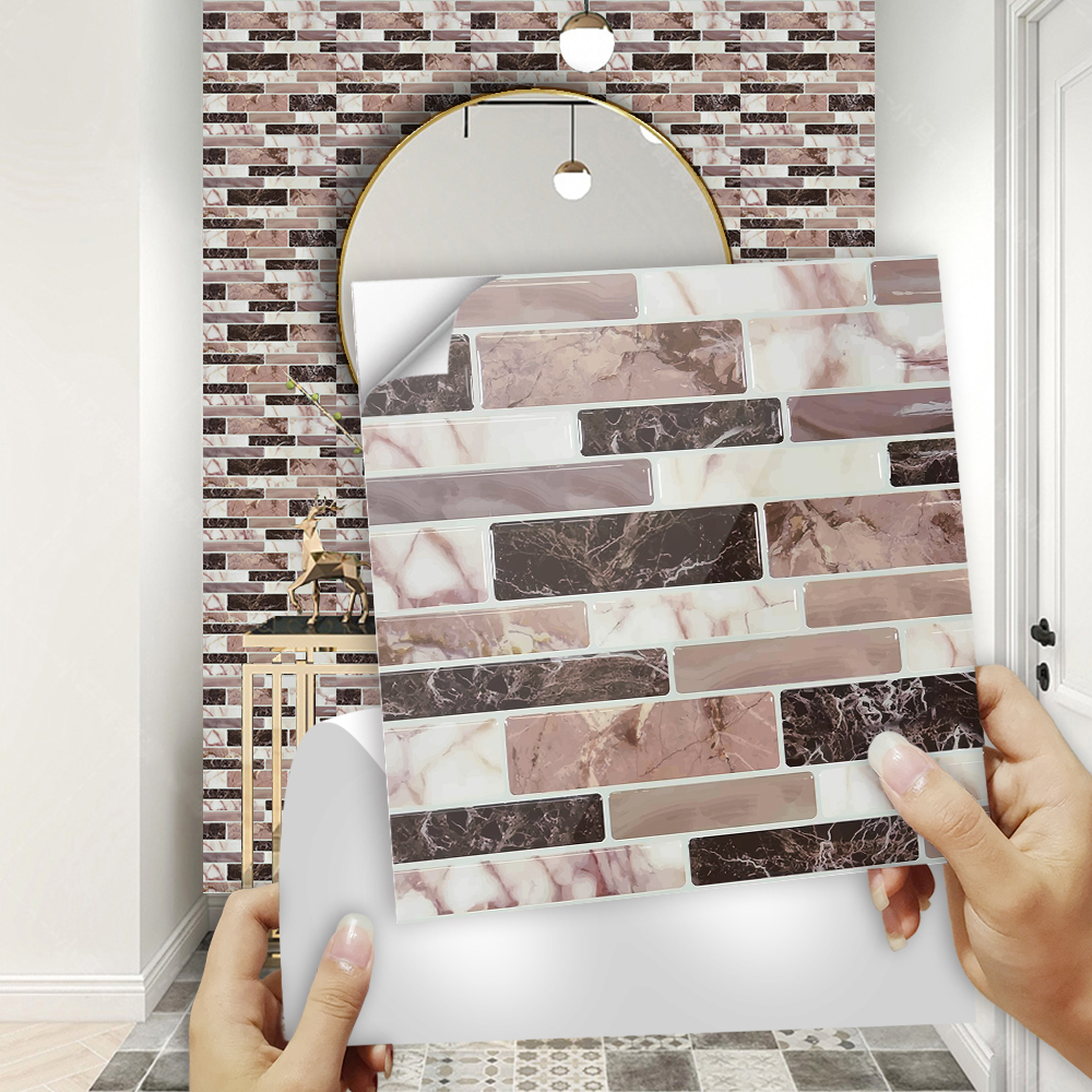 10pcs/set Flat Marble Mosaic T - Commercial Kitchen Wall Panels บทวิจารณ์และราคา