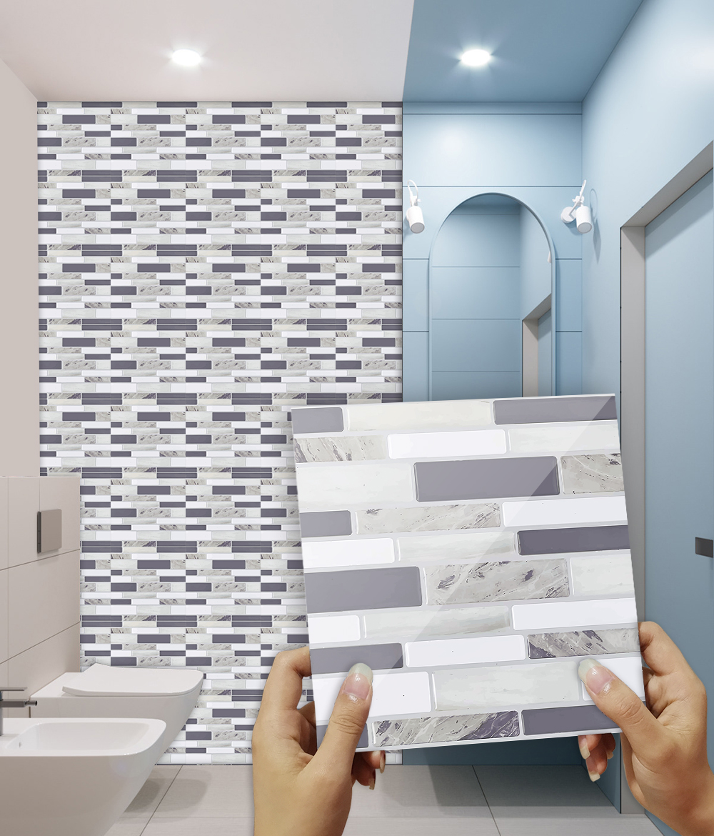 10pcs/set Flat Marble Mosaic T - Commercial Kitchen Wall Panels บทวิจารณ์และราคา