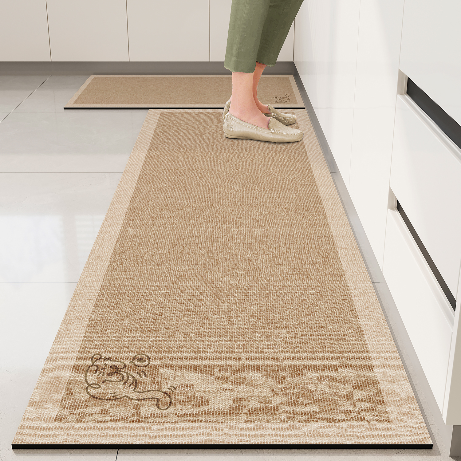Kitchen Vinyl Rug Pvc Non-Slip - Commercial Kitchen Vinyl Flooring บทวิจารณ์และราคา