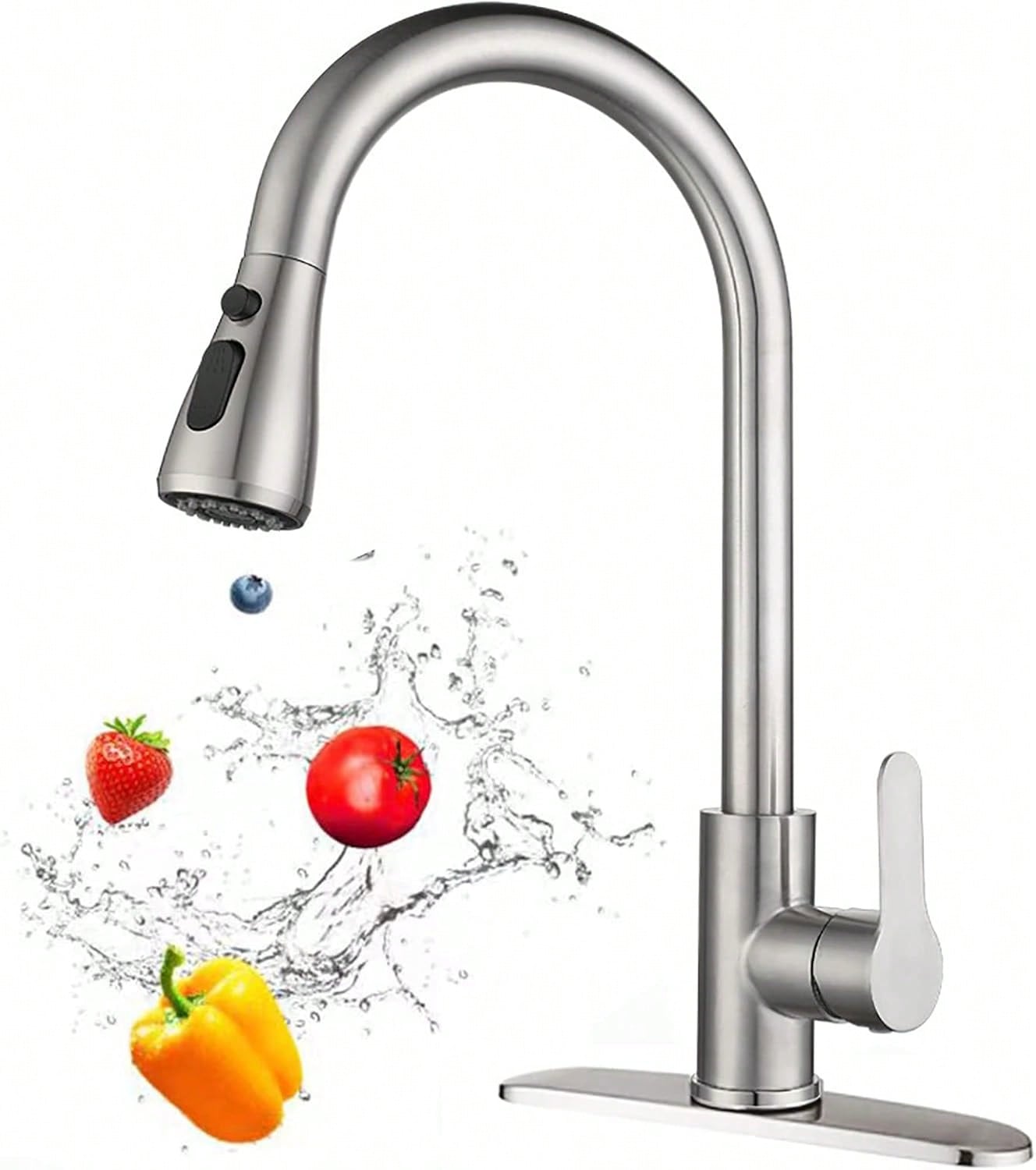 1 Pc Kitchen Tap With Pull-Dow - Commercial Kitchen Tap With Spray บทวิจารณ์และราคา