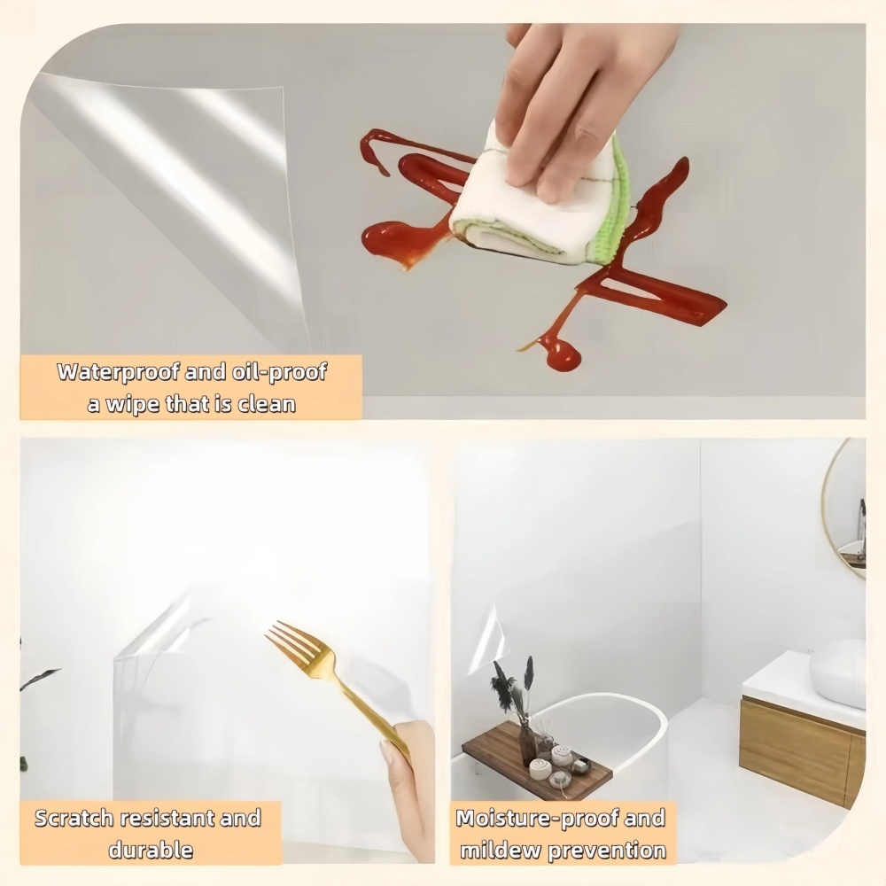 3M/5M/10M Kitchen Wall Wallpap - Commercial Kitchen Wall Panels บทวิจารณ์และราคา