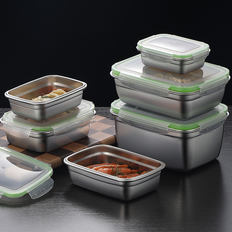 304 Stainless Steel Lunch Box  - Commercial Kitchen Utensil Organizer บทวิจารณ์และราคา