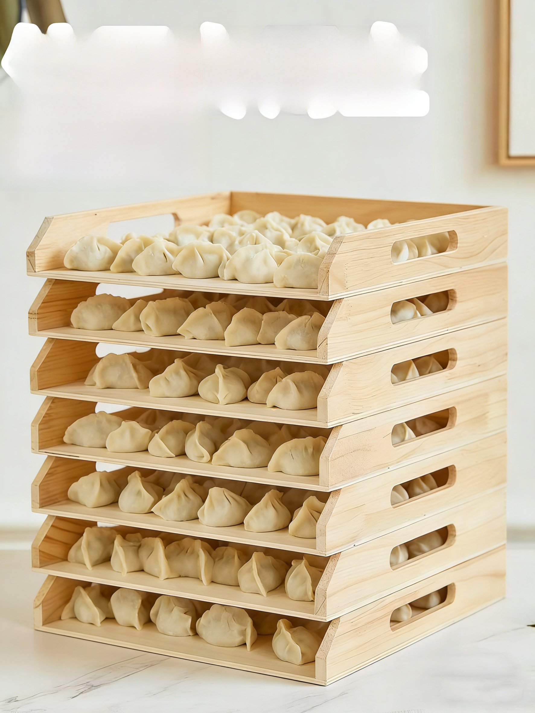 Wooden Multi-Layer Dumpling Tr - Commercial Kitchen Utensil Storage บทวิจารณ์และราคา
