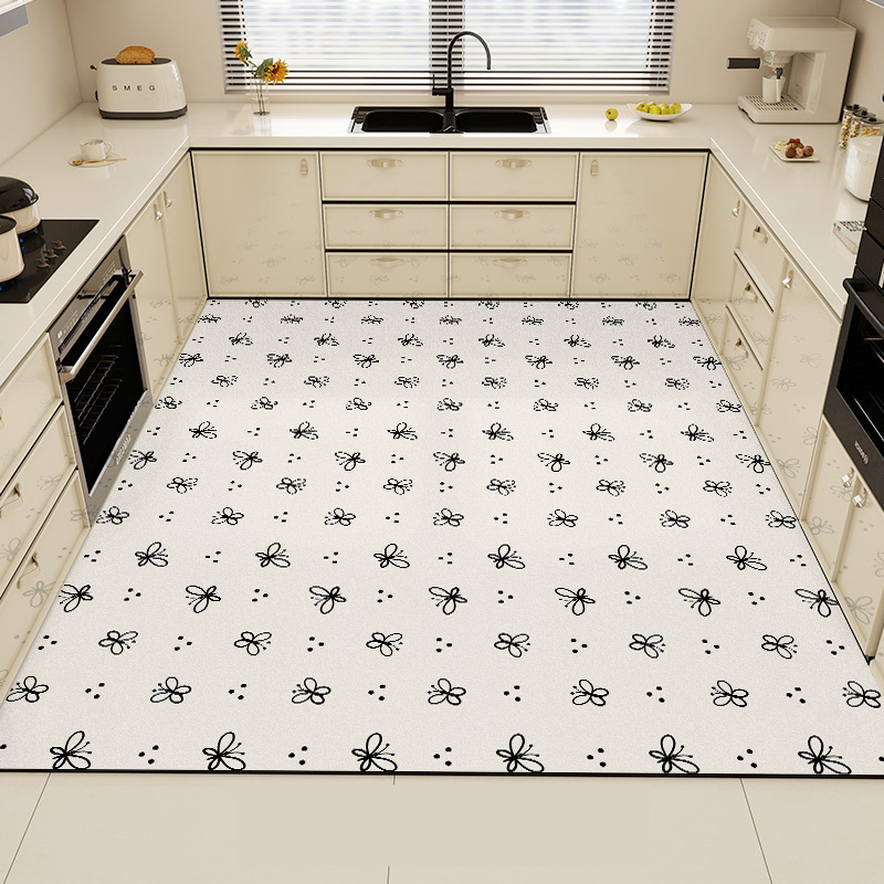 Black Kitchen Rug Pvc Waterpro - Commercial Kitchen Vinyl Flooring บทวิจารณ์และราคา