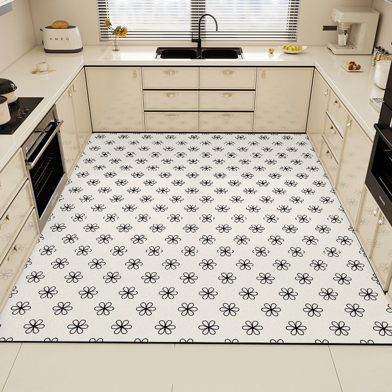 Black Kitchen Rug Pvc Waterpro - Commercial Kitchen Vinyl Flooring บทวิจารณ์และราคา