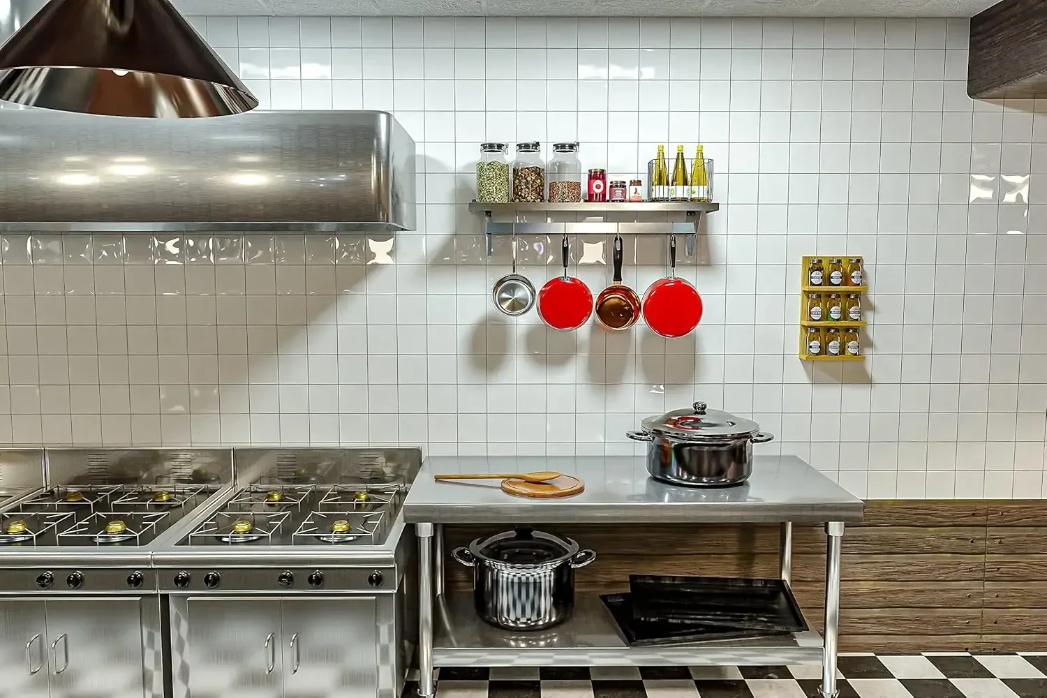 Commercial Wall Mounted Pot Ra - Commercial Kitchen Utensil Storage บทวิจารณ์และราคา