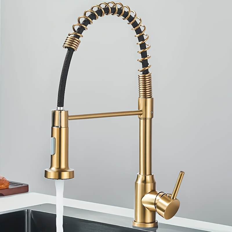 Matte Black Kitchen Faucet Fea - Commercial Kitchen Tap With Spray บทวิจารณ์และราคา