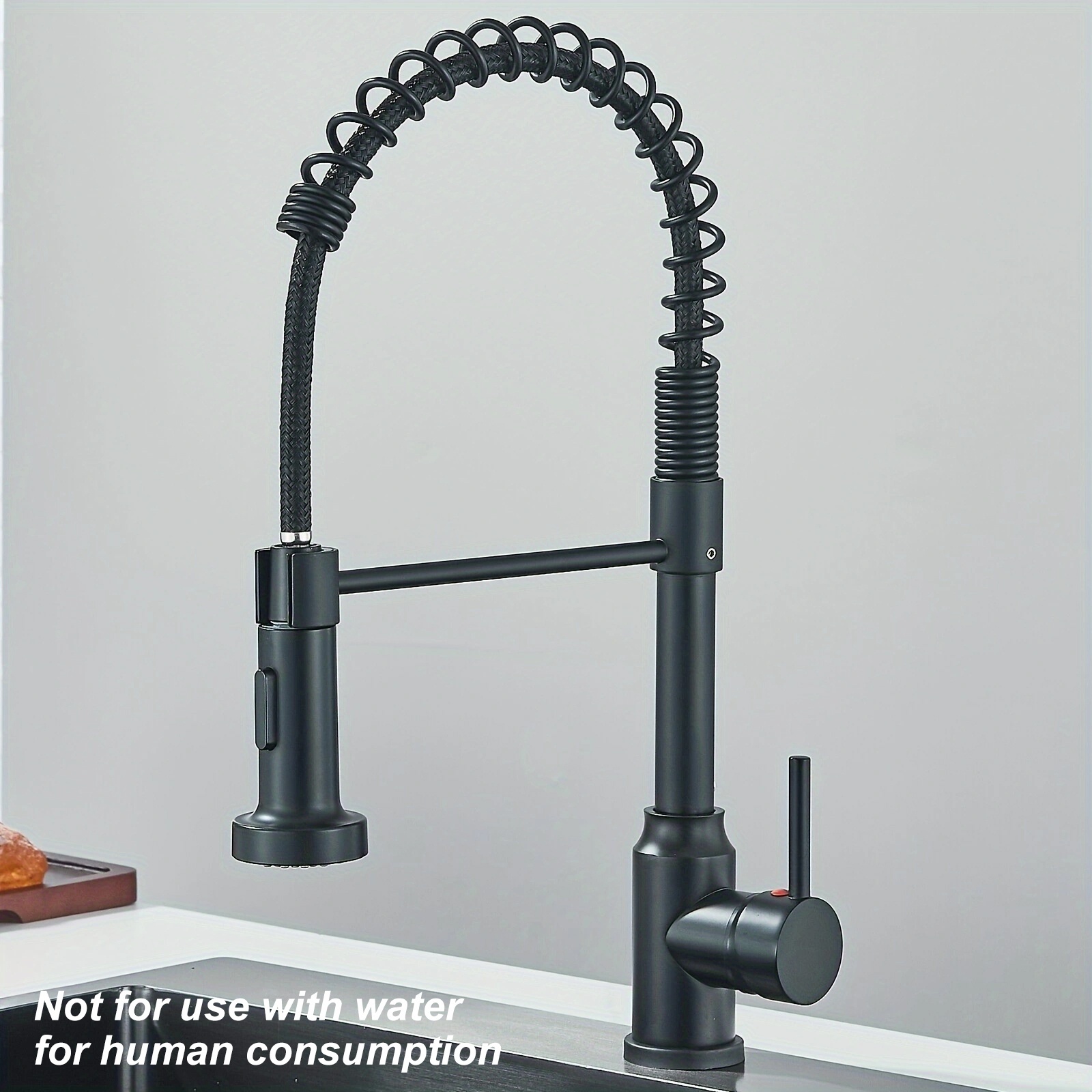 Matte Black Kitchen Faucet Fea - Commercial Kitchen Tap With Spray บทวิจารณ์และราคา