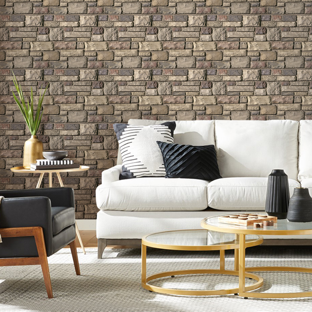 10pcs 3D Faux Stone Peel and S - Commercial Kitchen Wall Panels บทวิจารณ์และราคา