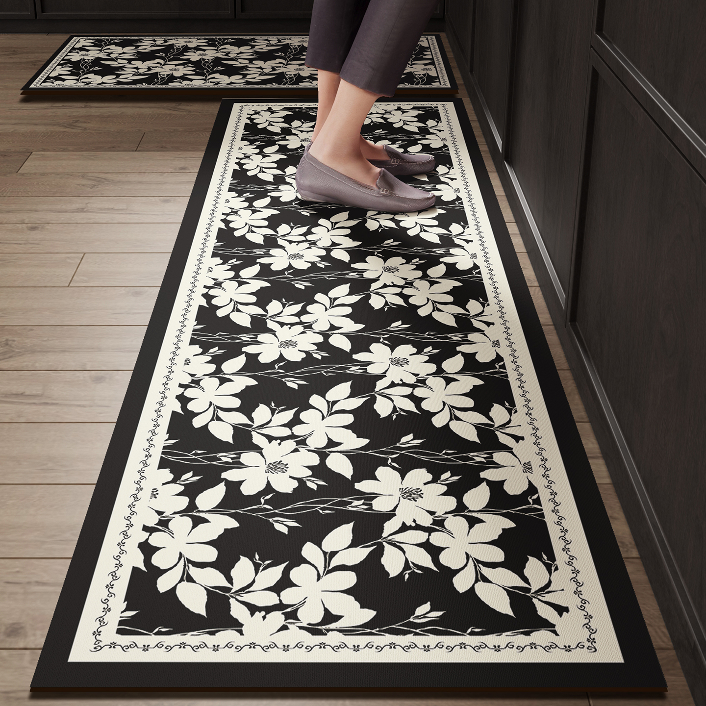 Black Kitchen Rugs Waterproof  - Commercial Kitchen Vinyl Flooring บทวิจารณ์และราคา