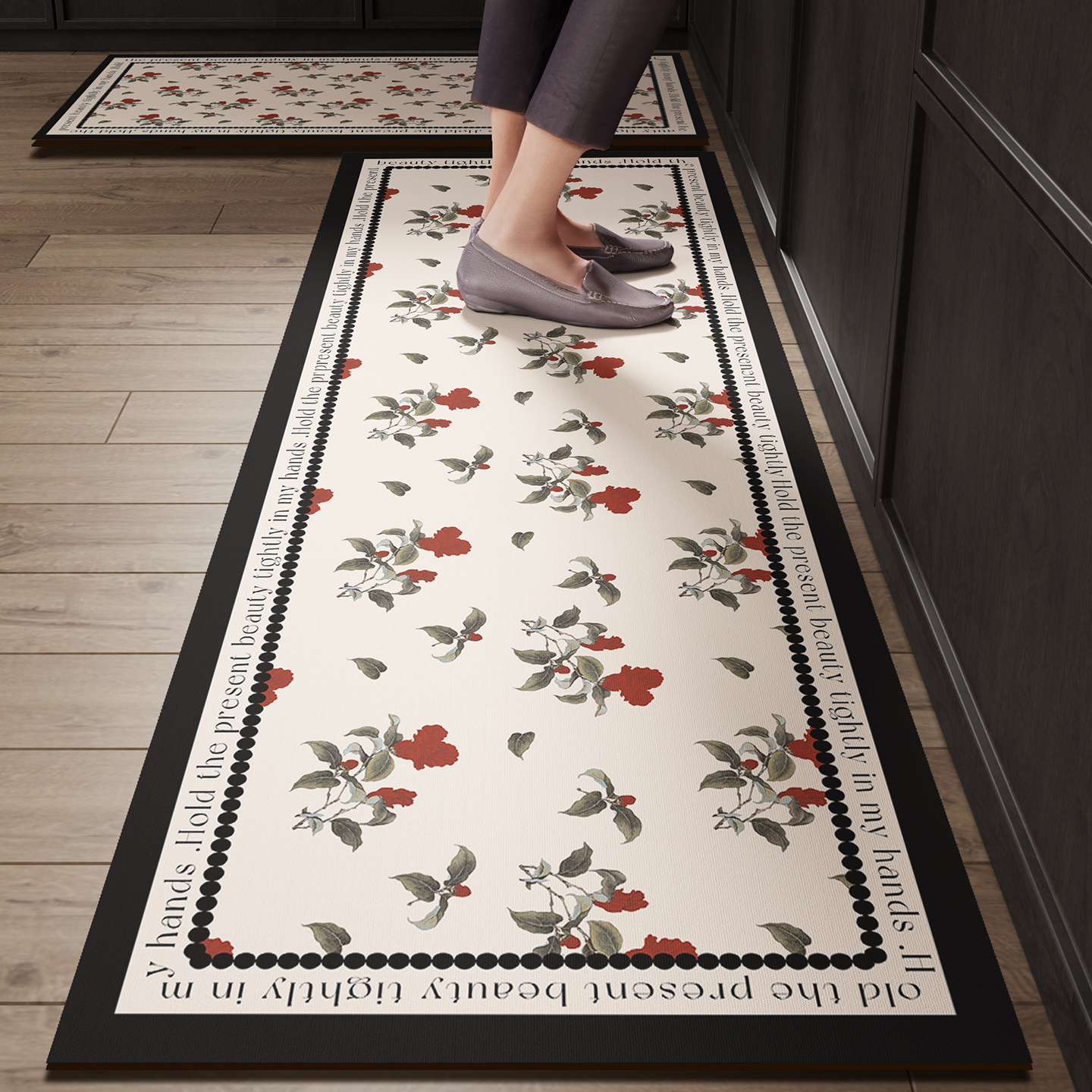 Black Kitchen Rugs Waterproof  - Commercial Kitchen Vinyl Flooring บทวิจารณ์และราคา