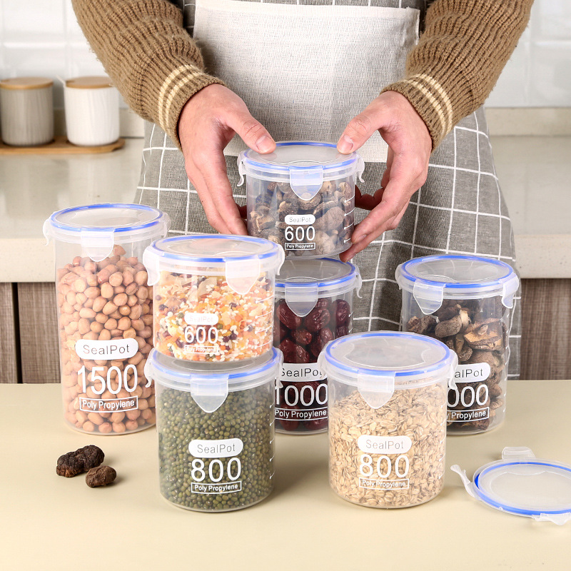1-4PCS Sealed Jars With Scale  - Commercial Kitchen Refrigerator บทวิจารณ์และราคา